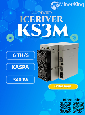 Iceriver KS3M 6T 3200W KAS Mining Machine Ethernet netwerkverbinding
