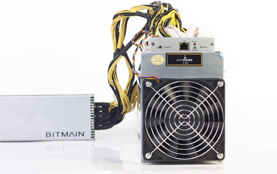De Mijnbouwmachine 850W 11.6-13.0V van LTC Bitmain Antminer L3+ 600mh/S Asic